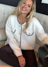 Bouclé Parisienne Cardigan - Snow White