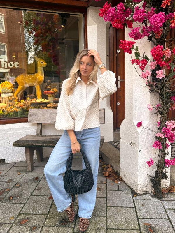 The Perfect Structured Blouse - Beige