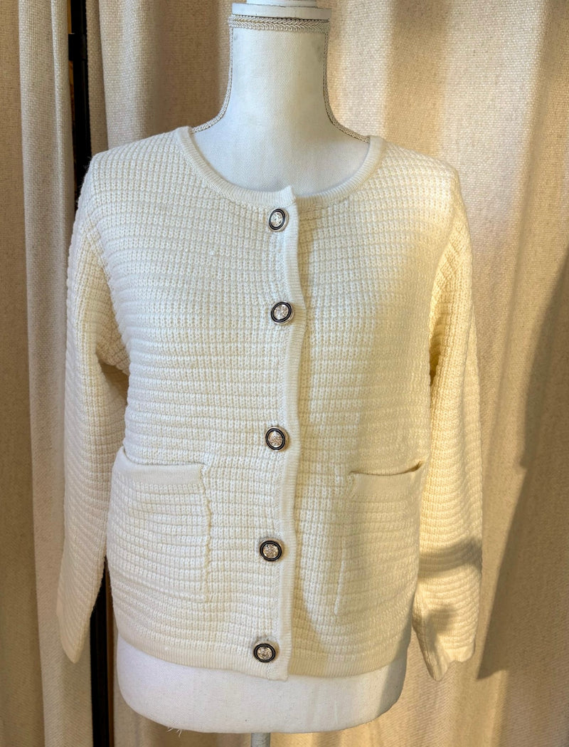 Crème Emily Cardigan - OneSize
