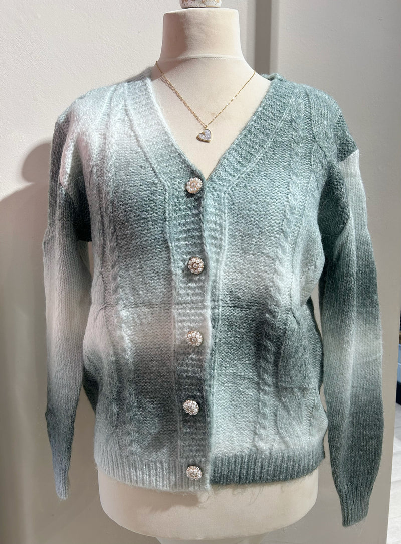 LaJolly Cardigan - Rainbow Grey