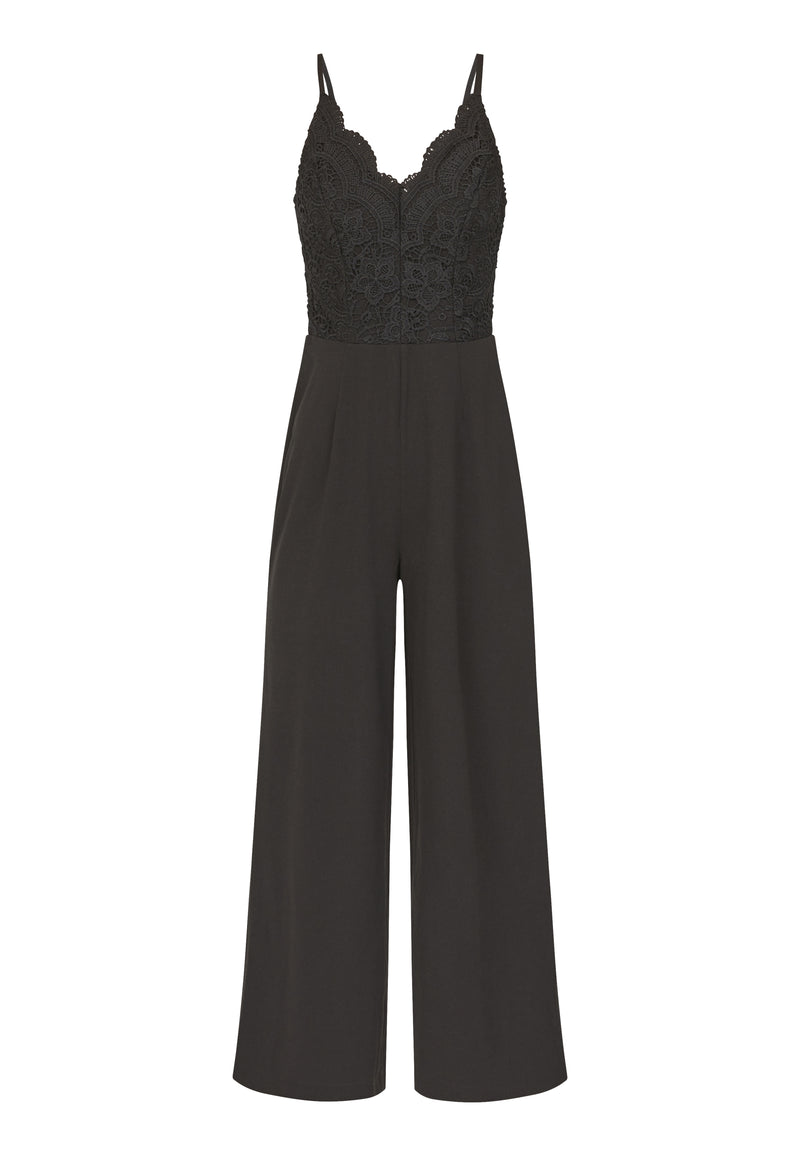 Gaby Lace Jumpsuit - Black Style