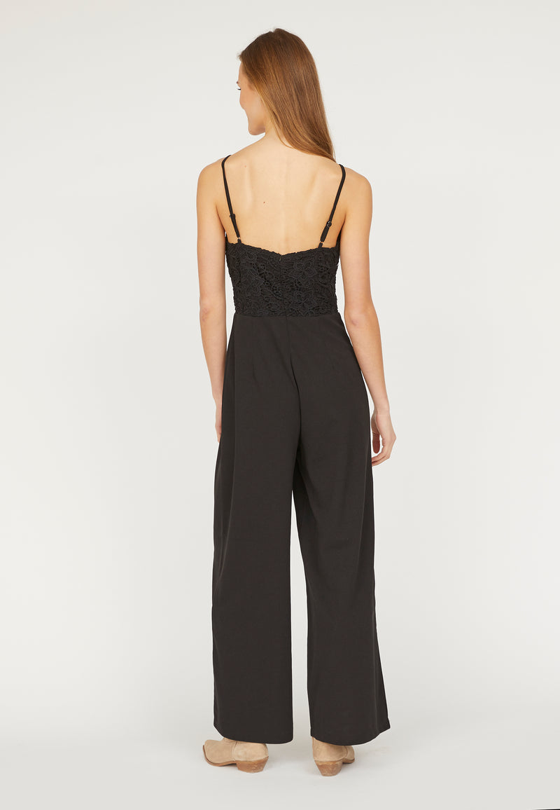 Gaby Lace Jumpsuit - Black Style