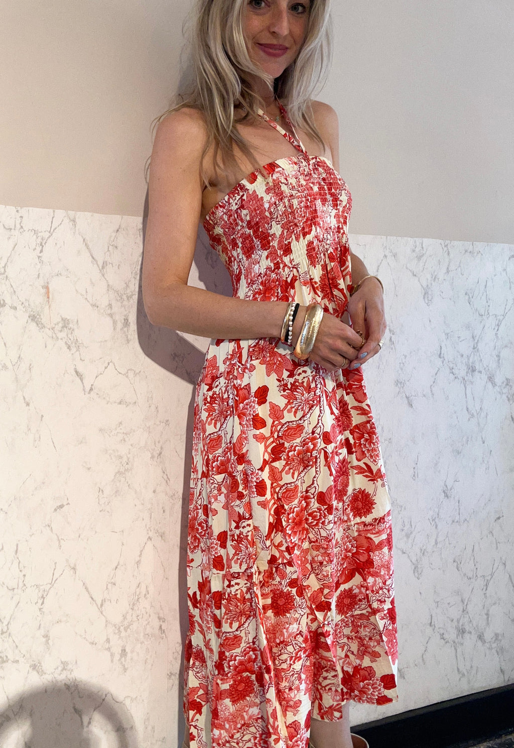 Midi skirt / dress Red Roses