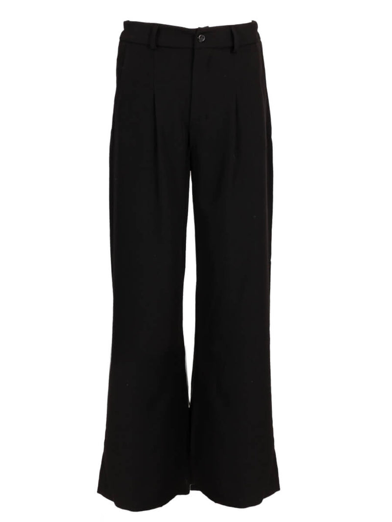 Pantalon Trend / Wijd - black