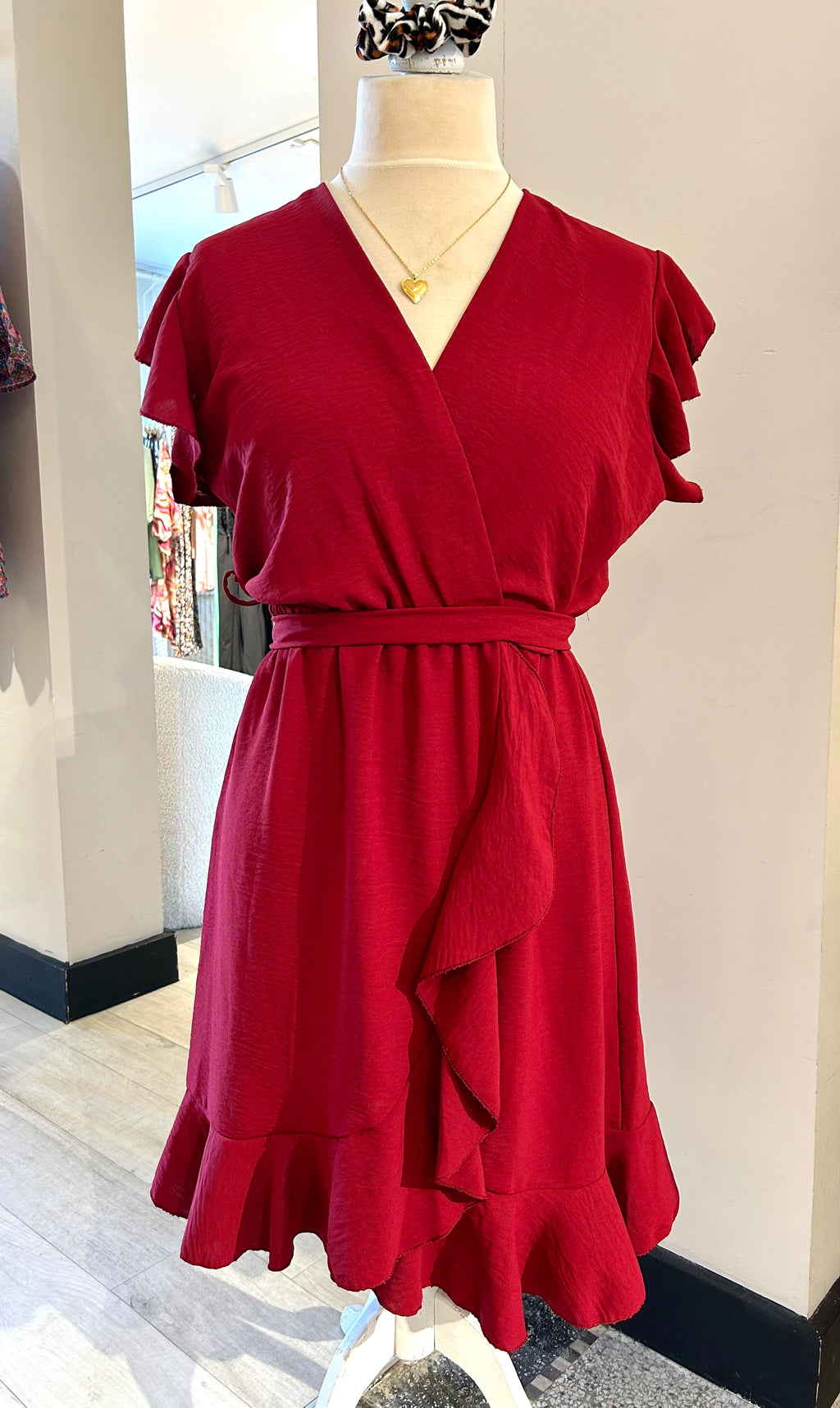 Uni Dress - Wine Red