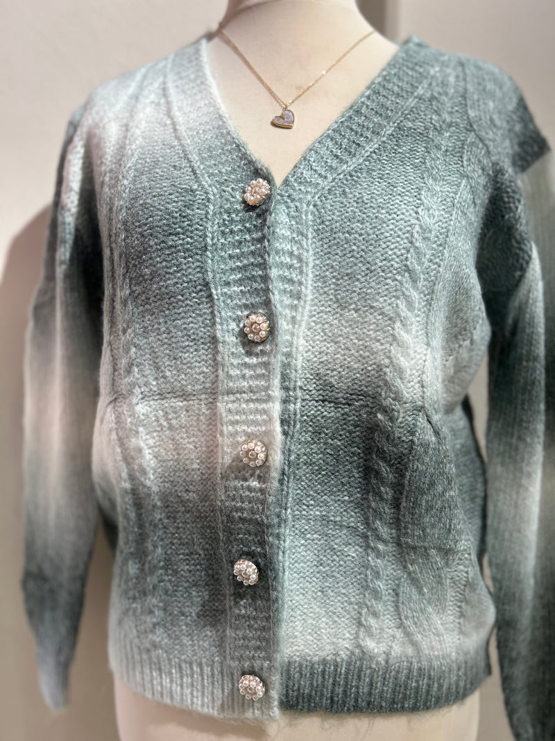 LaJolly Cardigan - Rainbow Grey