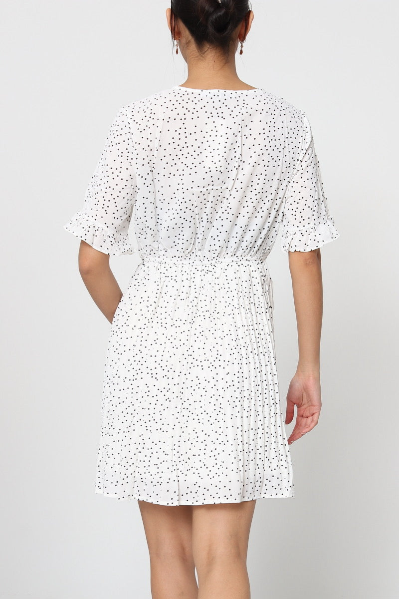 French Dress - White dots