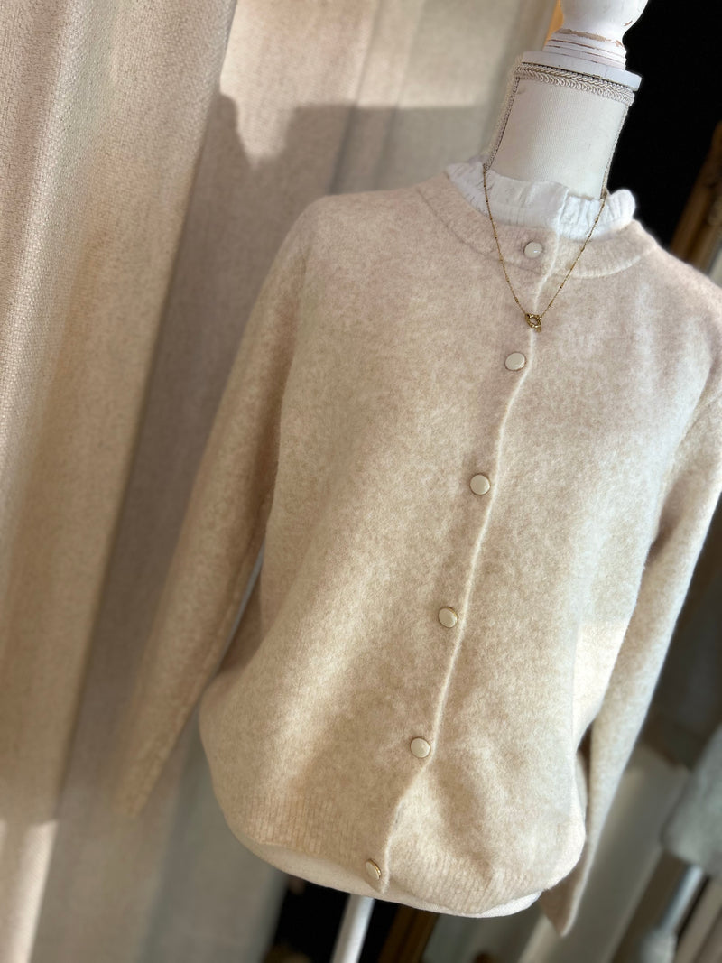 Softness Sand Kilky cardigan 🤎