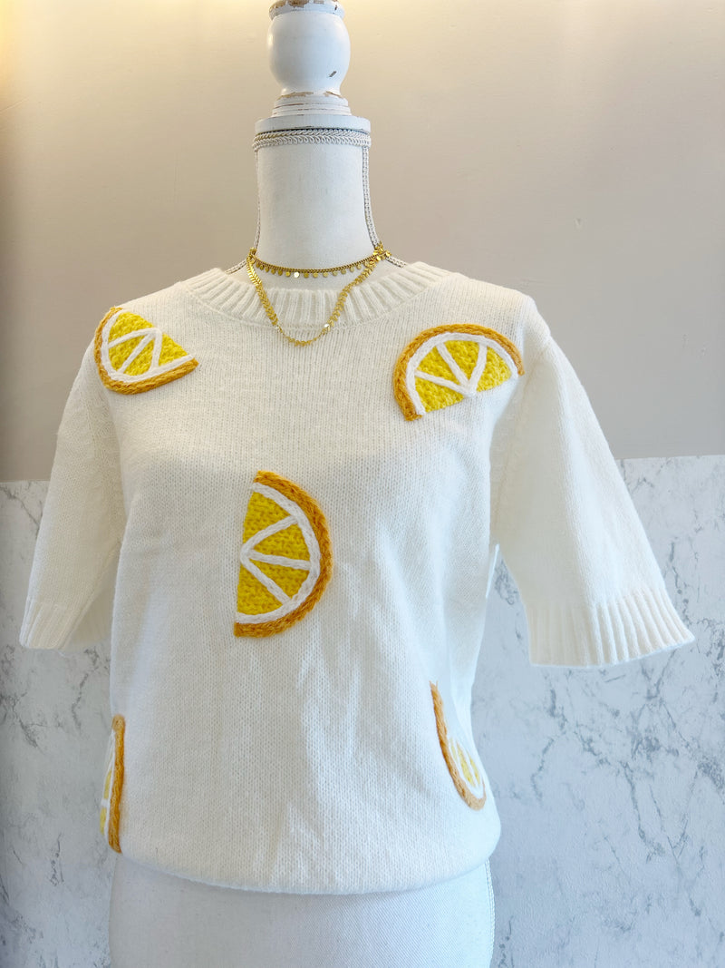 Lemon Shortsleeve Knit