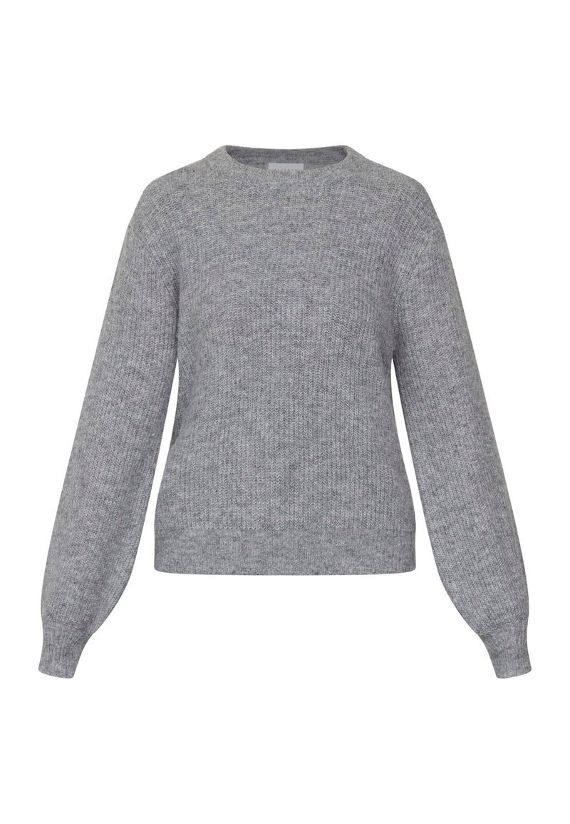 Grey Melange Louise - knit🩶