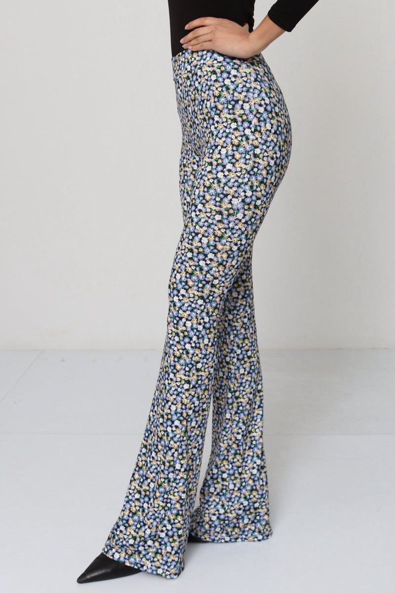 Clara stretch Flare pants - Blue x