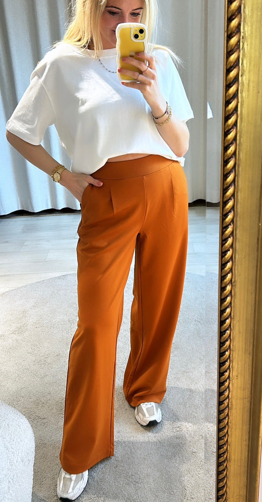 Rizetta Stylish pants - Cognac
