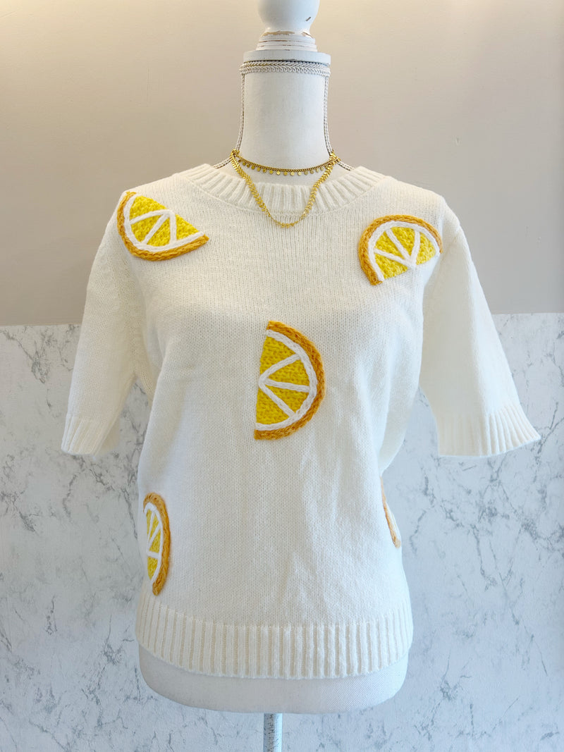 Lemon Shortsleeve Knit