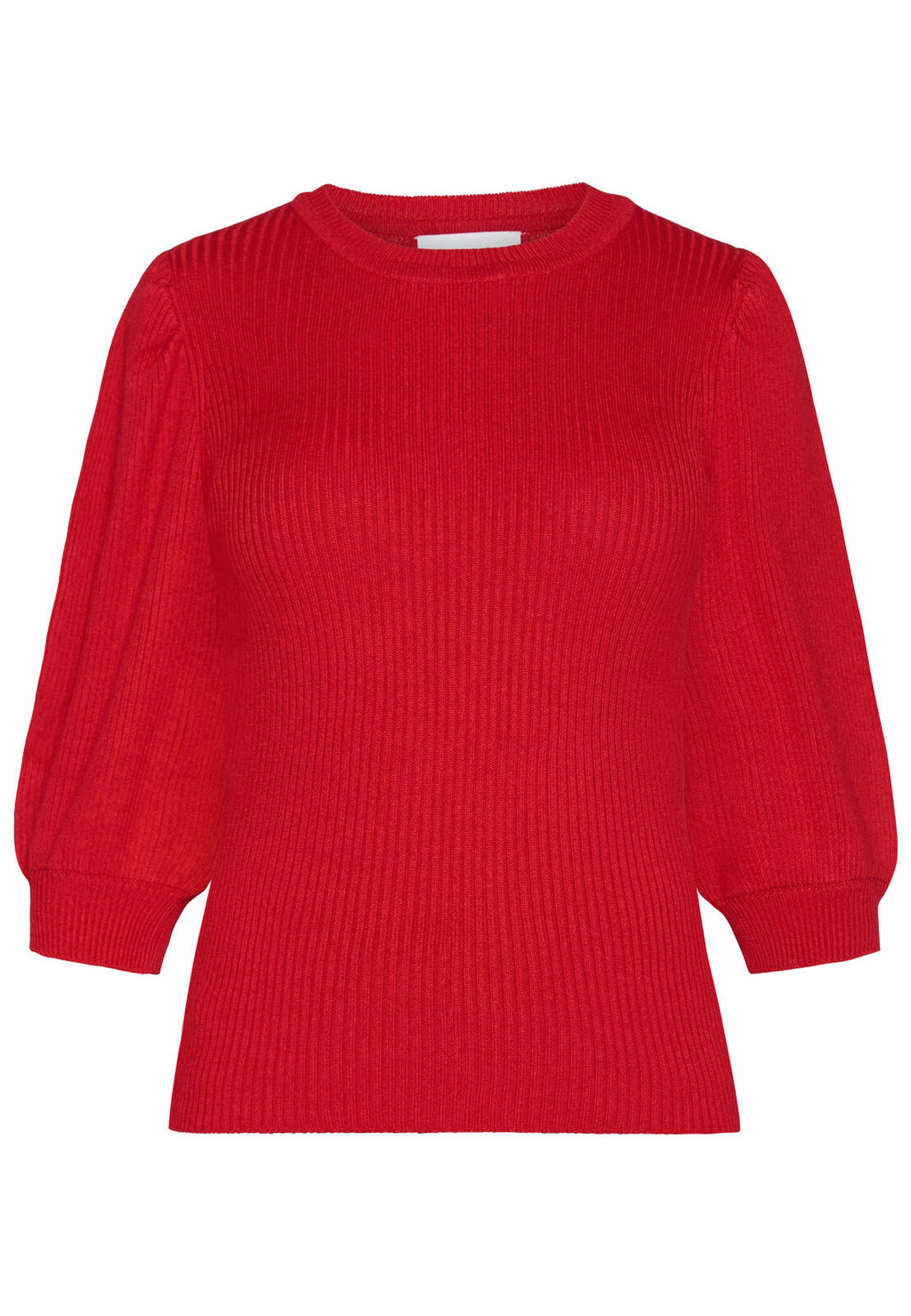 Haley ribbed top - Red