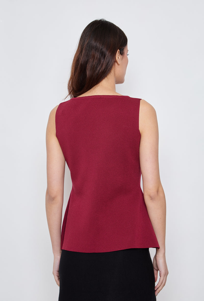 Burgundy Trendy Gilet