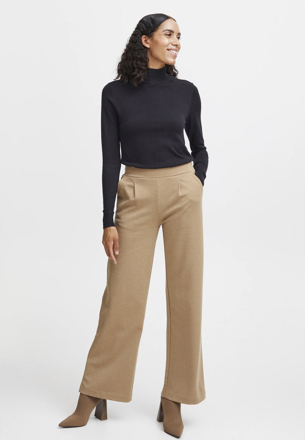 Trousers 🥥 Sepia teinted Melange