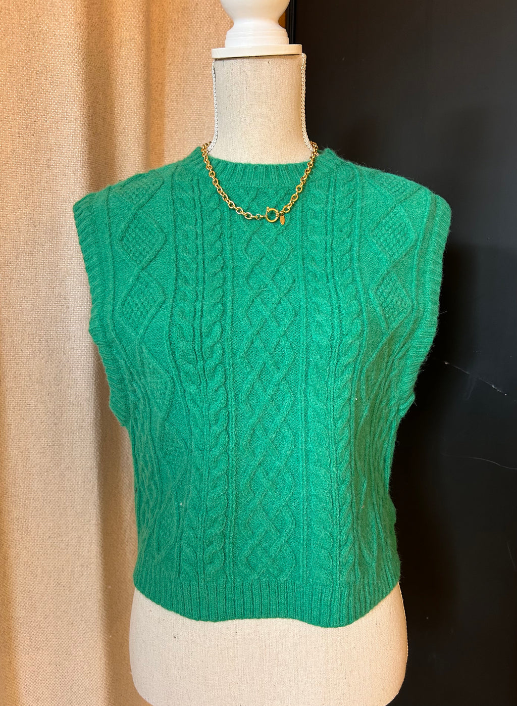 Spencer Green Cable knit