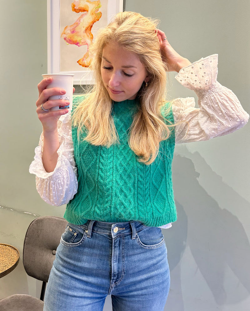 Spencer Green Cable knit