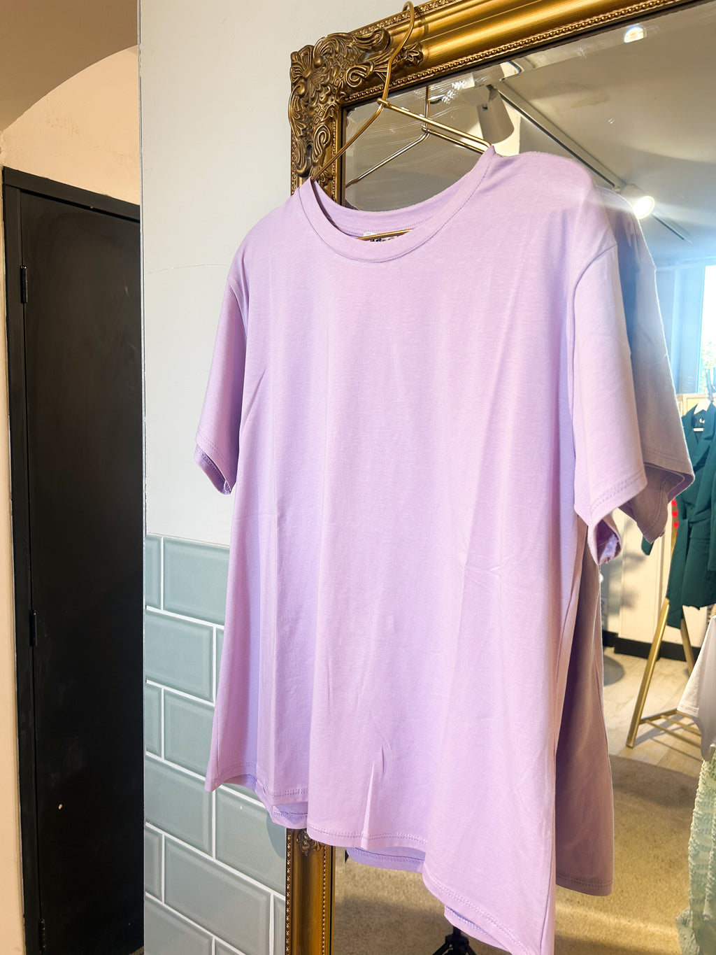 Cotton stylish Basic tee - Lila