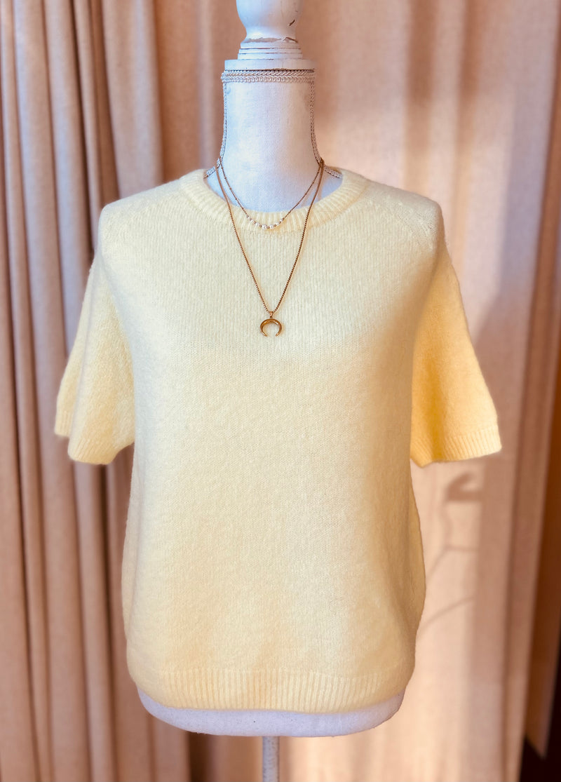 Alpaca Wool Viscose Top - Soft Yellow