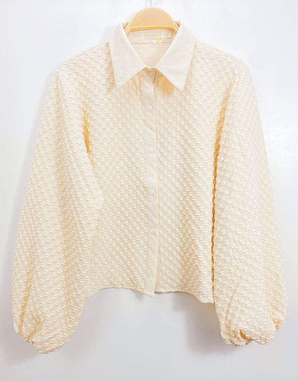 The Perfect Structured Blouse - Beige
