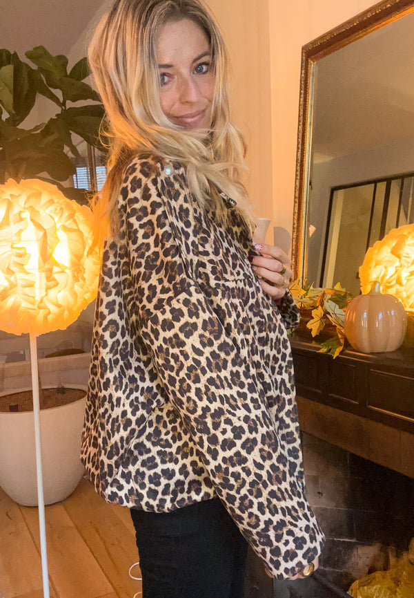 Printed Jacket - Trendy Panter OneSize