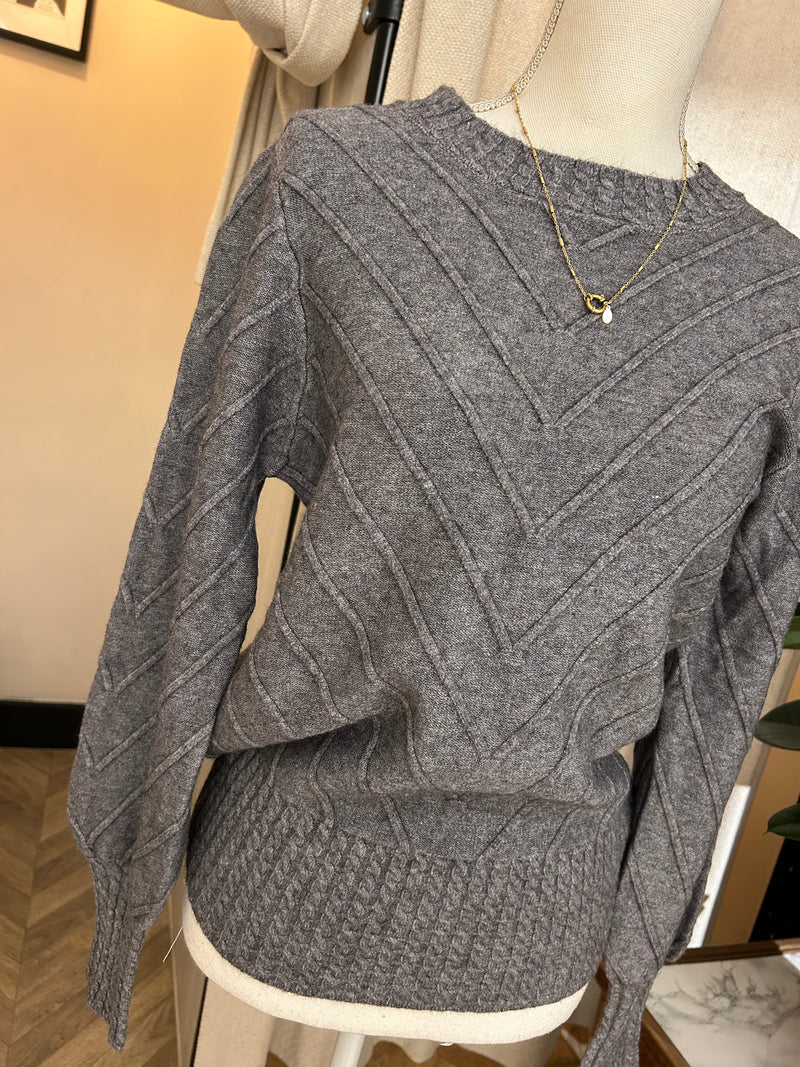 Viki knit - New Grey