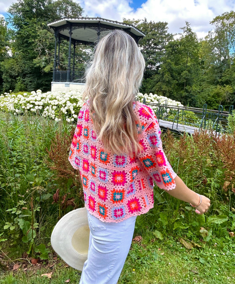 New Crochet Pink - Longsleeve Top