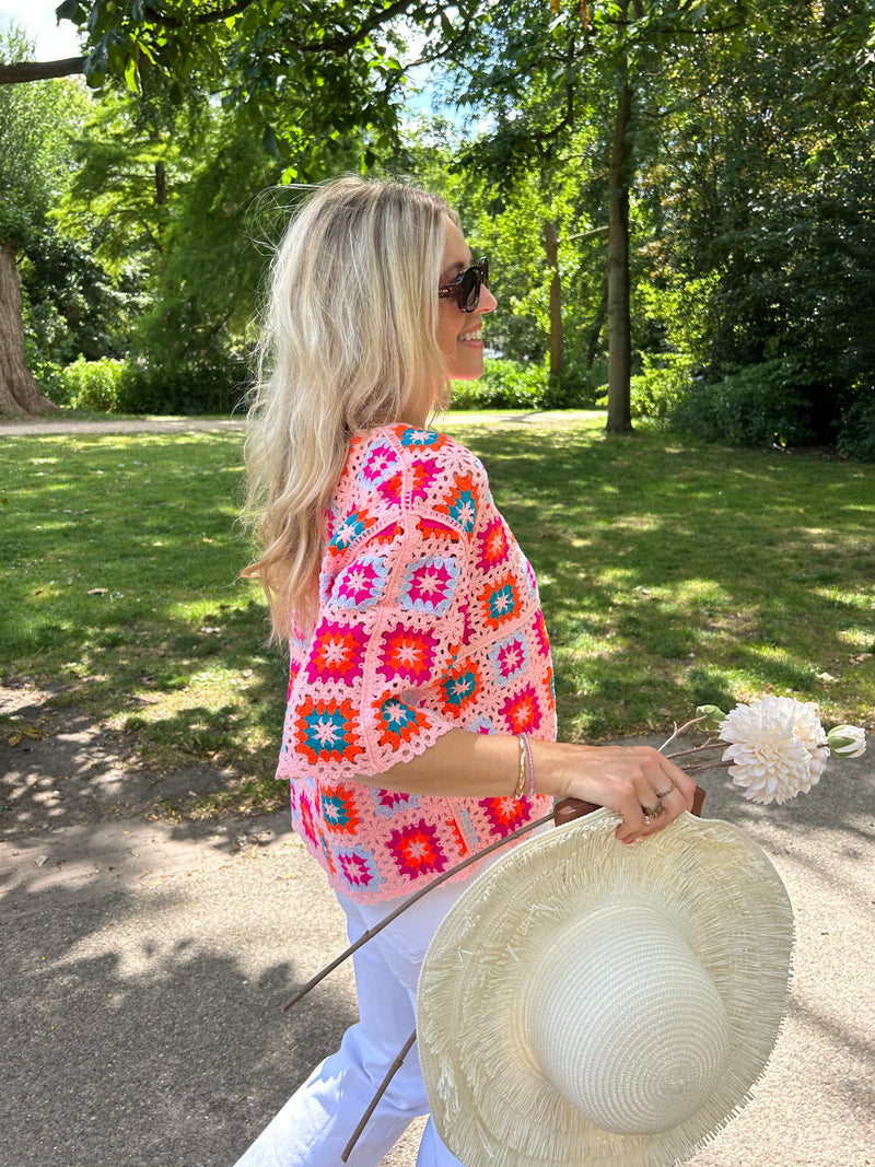New Crochet Pink - Longsleeve Top