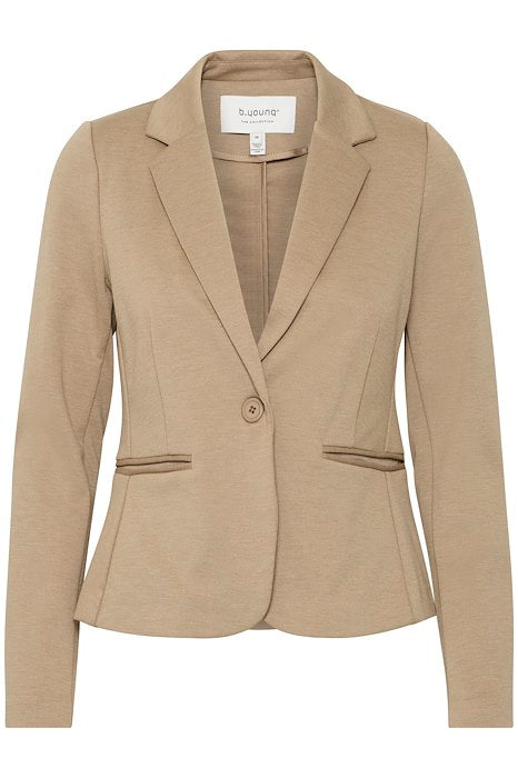 Jersey Beige melange - Long Blazer 🤎