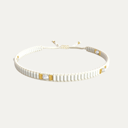White Lobi beads Bracelet